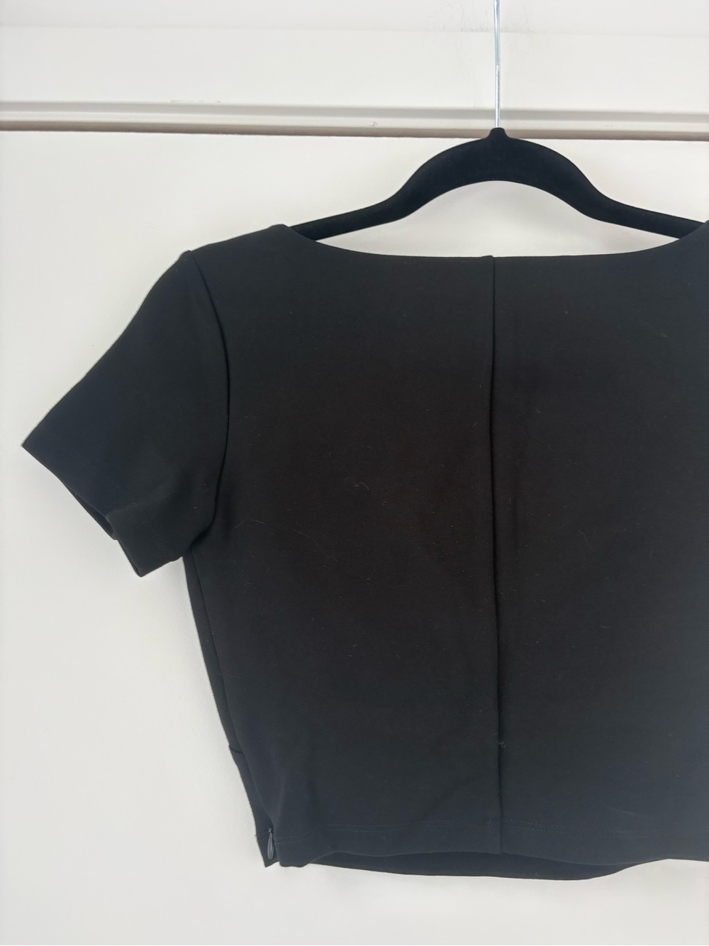 NWT Area Crystal Cup Black T Shirt Top XS - Picture 10 of 16